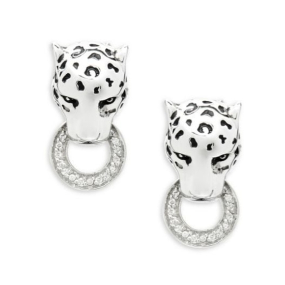 EFFYDiamond & Sterling Silver Drop Earrings/ BNWT - Picture 2 of 3